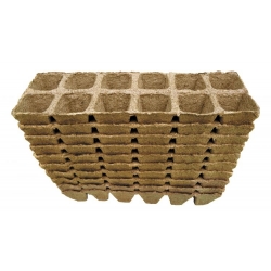 Square peat pots 4 x 5 cm - 120 pieces