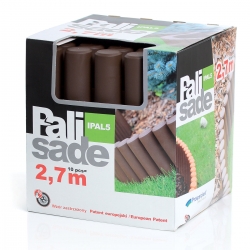 Gartenpalisade - Höhe - 2,7 m - Braun - 