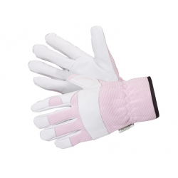ถุงมือสวนหนาสีขาว - ชมพู - 