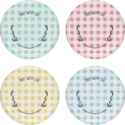 जार lids (छह-सूत्री धागा) - सार्वभौमिक - ø 82 मिमी - 10 पीसी - 