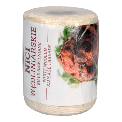 Белый хлопковый мясной шпагат - 250 г - жаростойкий до 240 ° C - 