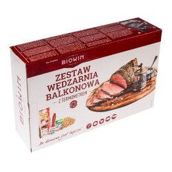 סט להכנת בשר חזיר ונקניק - מעשן ומדחום - 