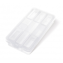 Transparent toolbox, organizer - 9 x 18 x 3.5 cm - KNOX