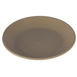 "Kolor" flower pot saucer - 11 cm - beige (cafe latte)
