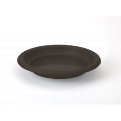 "Agawa" piring bundar - 24 cm - moka-coklat - 