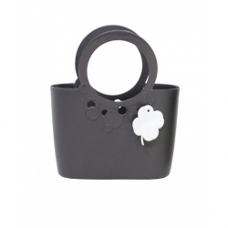 Tas Lily yang elastis dan tahan lama - 20 cm - abu-abu grafit - 