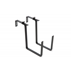 Balkonska garnitura "Begonia" - 19 x 56 cm - mocha-rjava - 