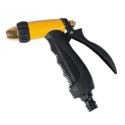 Pistola pulverizadora de metal con regulación de caudal - 