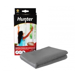 Zanzariera antisfondamento grigia con nastro adesivo - 130 x 150 cm - Hunter - 