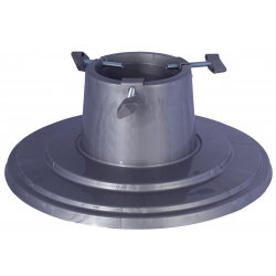 Supporto per albero di Natale "Orbit" - 39,5 cm - argento - 