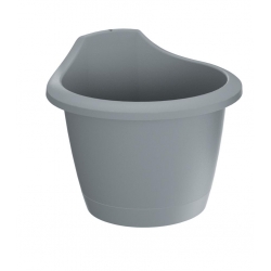 "Respana Wall" falra szerelt növényi edény - 24 cm - kőszürke - 