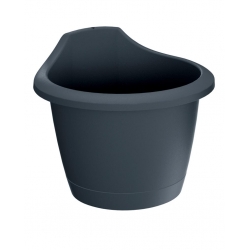 "Respana Wall" falra szerelt növényi edény - 24 cm - antracitszürke - 