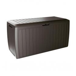 Cassapanca da giardino, balcone o terrazza - "Boxe Board" - 290 litri - terra d'ombra - 