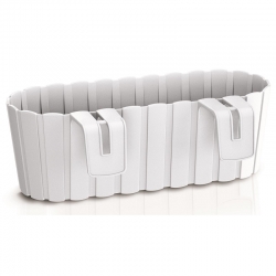 جعبه گیاه آویزان "Boardee Hook" - 38.3 سانتی متر - سفید - 