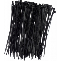 Fascette ferma-cavo, fascette, fascette per zip - 100 x 2,5 mm - nero - 100 pezzi - 