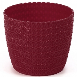 Vỏ nồi tròn "Magnolia Jersey" - 16 cm - đỏ thẫm - 