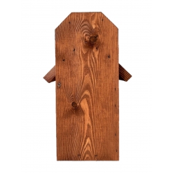 Nichoir mural pour mésanges, moineaux et sittelles - marron - 