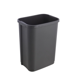 Poubelle Rasmus en graphite de 10 litres avec couvercle basculant - 