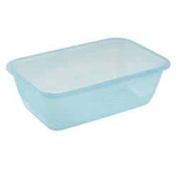 2 suorakaiteen muotoista astiaa / säilytyslaatikkoa - Mia "Polar" - 3,3 litraa - jääsininen - 