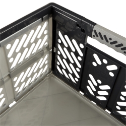 سلة بن بسعة 45 لتر قابلة للطي مع مقابض مرنة ناعمة - 