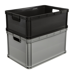 מיכל תחבורה רוברט 45 ליטר אפור גרפיט - 