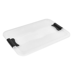 קופסת קורנליה שקופה 52 ליטר עם מכסה - 