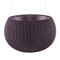 "Cozies S" hængende plantepotte - ø 28 cm - mørk lilla - 