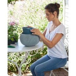 "Cozies M" हैंगिंग प्लांट पॉट - ø 36 सेमी - गहरा भूरा - 