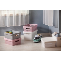 Bela 11-litrska posoda Infinity s pokrovom - 