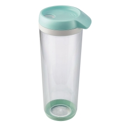 "Bruni" kop, beholder med skyderlås dispenser låg - 1 liter - pilegrøn - 