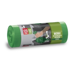 Gröna avfallsbehållare - GLAS - 120 liter - 10 st - 