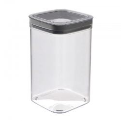 Nádoba na suchý tovar, odkladacia skrinka - Dry Cube - 1,8 litra - šedá - 