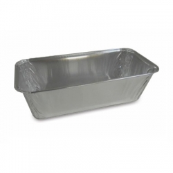 Pitkä suorakulmainen alumiininen leivinpelti leivälle, lasagnelle ja spagettille - 1,475 l - 12 kpl - 