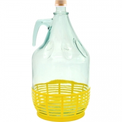 Dama carboy, demijohn with a screw cap and a basket - 5 litres