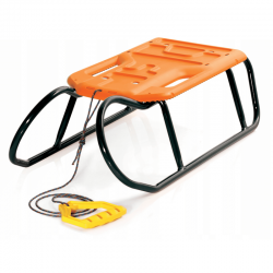 Slitta, slitta, pattino da neve Little Beetle - arancio nero - 