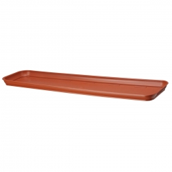 Balkondose "Venus" mit Untertasse - 40 cm - terrakottafarben - 