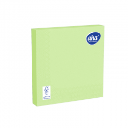 Serviettes de table en papier - 33 x 33 cm - AHA - 20 pièces - vert pistache - 