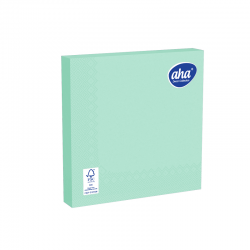 Serviettes de table en papier - 33 x 33 cm - AHA - 20 pièces - vert saule - 