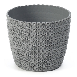 מארז סיר עגול "מגנוליה" - 26 ס"מ - אפור - 