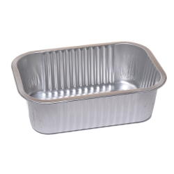Aluminium oblong rectangular roasting and baking tin for casseroles, pork neck roast and pork loin - 1.56 l - 3 pcs