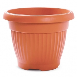 إناء نباتات خارجي "Terra" بقطر 15 سم - بلون التراكوتا - 