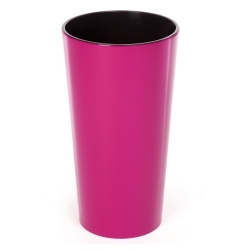 丸い植木鉢、高-リリア-14 cm-フクシア - 