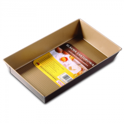 Nelepivý plech na pečenie - čokoládovo hnedý - 39 x 23,5 cm - ideálne vhodný na pečenie koláčov - 