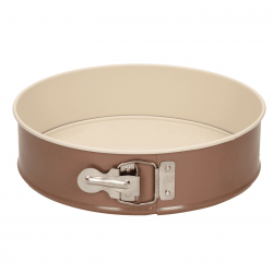 Tarttumaton jousimuotoinen pannu - cafe creme / beige - ø 24 cm - ihanteellinen kakkujen paistamiseen ja torttujen tekemiseen - 