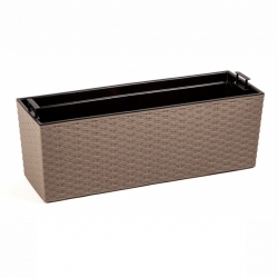 Balkonska garnitura "Begonia" - 19 x 56 cm - ratana mocha-rjava - 