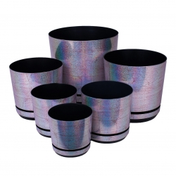 Kerek növényi cserép "Dekor" - 26 cm - hold ragyog - 