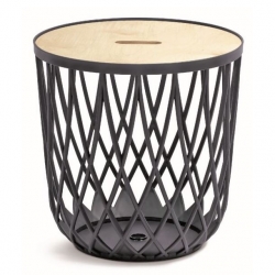 Multi-purpose table - storage bin UNIQUBO - 55 litres - anthracite grey