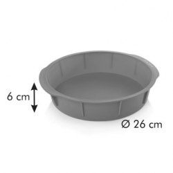 Kalup / posoda za torte - DELÍCIA - SiliconPRIME - ø 26 cm - 