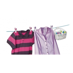 Wäscheklammern in einem dekorativen Korb - CLEAN KIT - 20 Stk - 