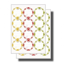 Etiketten voor potten en flessen met beugels - DELLA CASA - 24 st - 